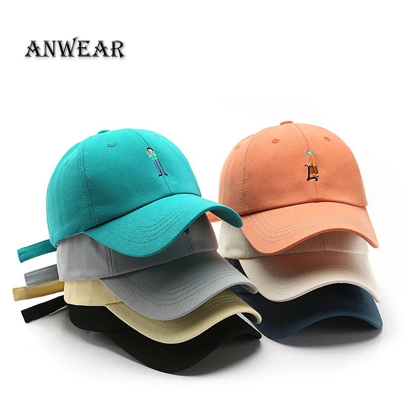 

ANWEAR Fashion Baseball Cap for Men and Women Retro Dad Hats Summer Outdoor Visors Cap Unisex Snapback Hat cartoon Embroidery Ha