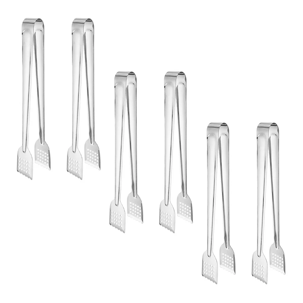 

Tongs Tong Grill Steel Bread Bucket Stainless Candy Snack Cubes Sugar Serving Vegetable Ice Clamp Fruit Tools Appetizers Cooking