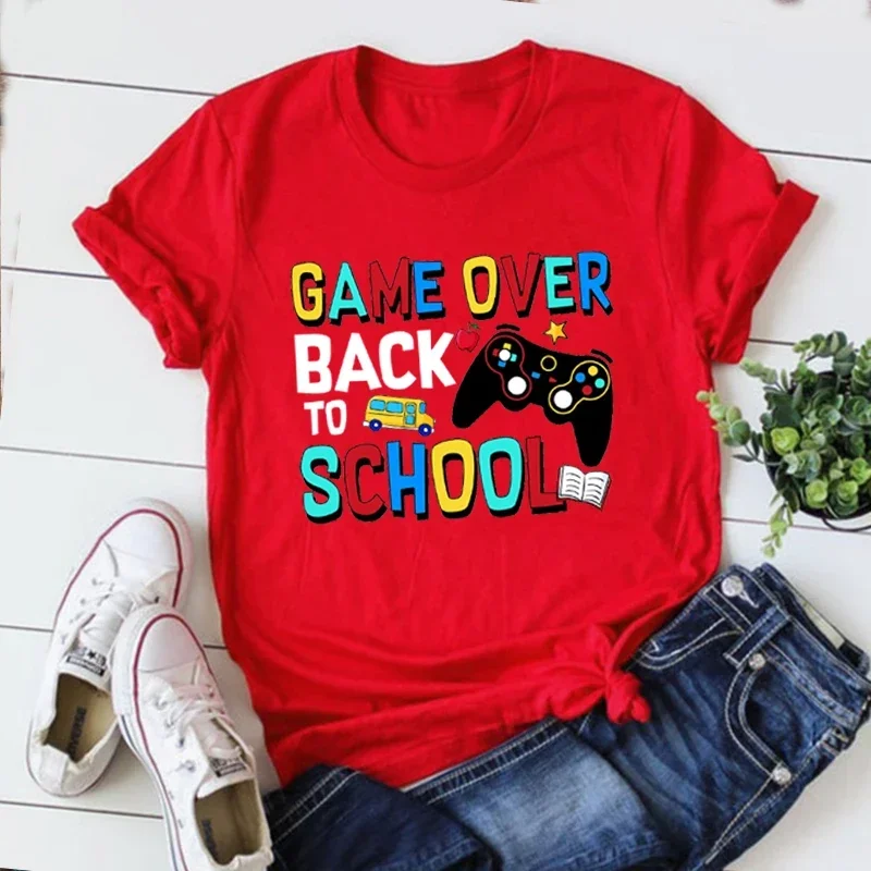 Рубашка с надписью Game Over To School