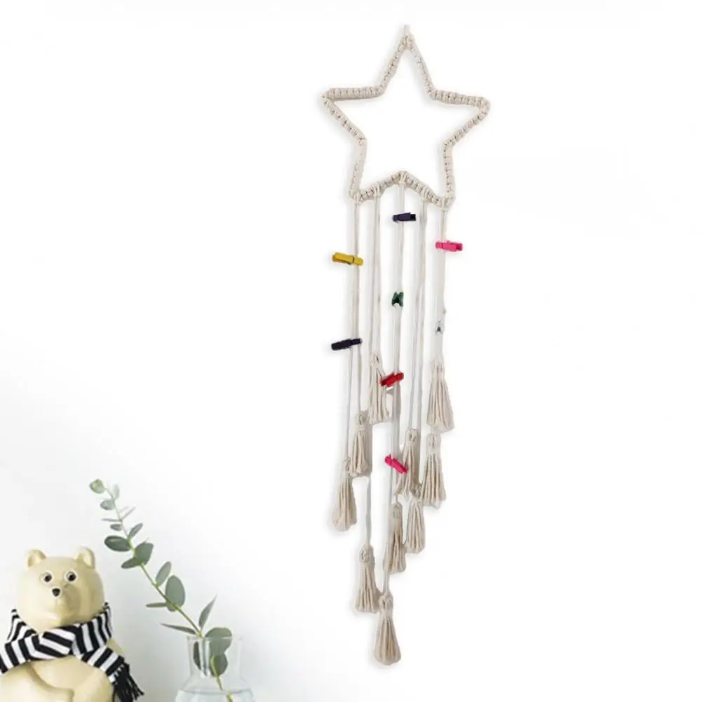 

Sturdy White Decorative Bohemian Macrame Wall Hanging Photograph Prop