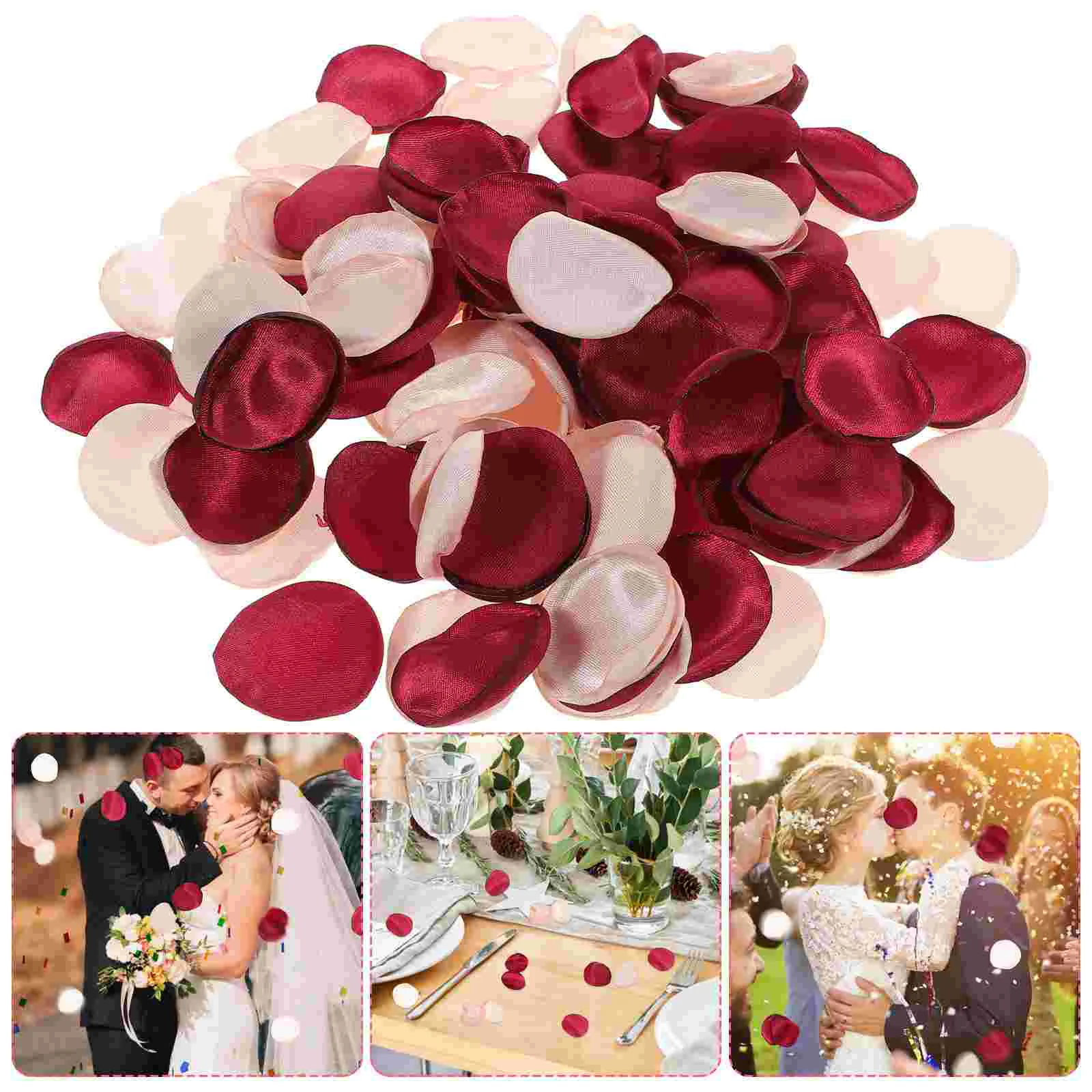 

Petals Rose Flower Fake Wedding Red Artificial Flowers Filler Table Valentine S Day Basket Tables Reception Scatters Shower