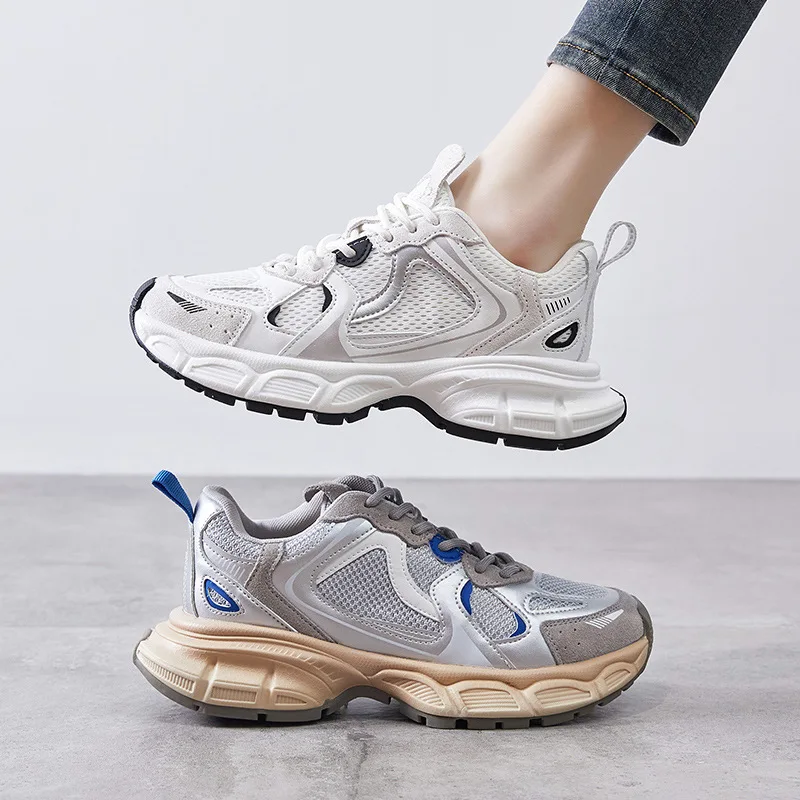 

Женские сетчатые дышащие кроссовки FAFA, новинка весны-лета 2023, амортизирующие легкие повседневные спортивные кроссовки на толстой подошве для бега