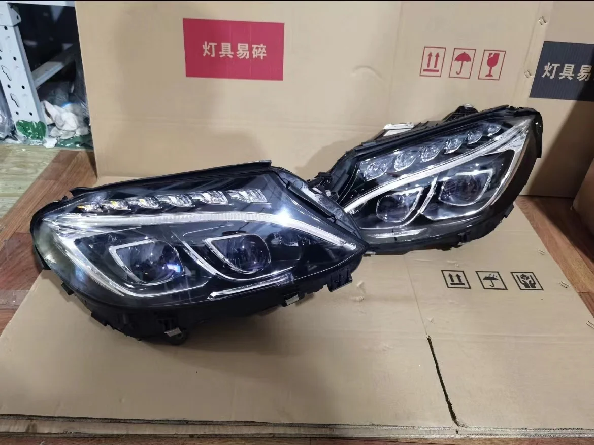 

Fit For Mercedes-Benz C Headlight 2014-2018 W205 C-Class LED Headlamps Half Assembly Plug And Play Upgrade And Modification