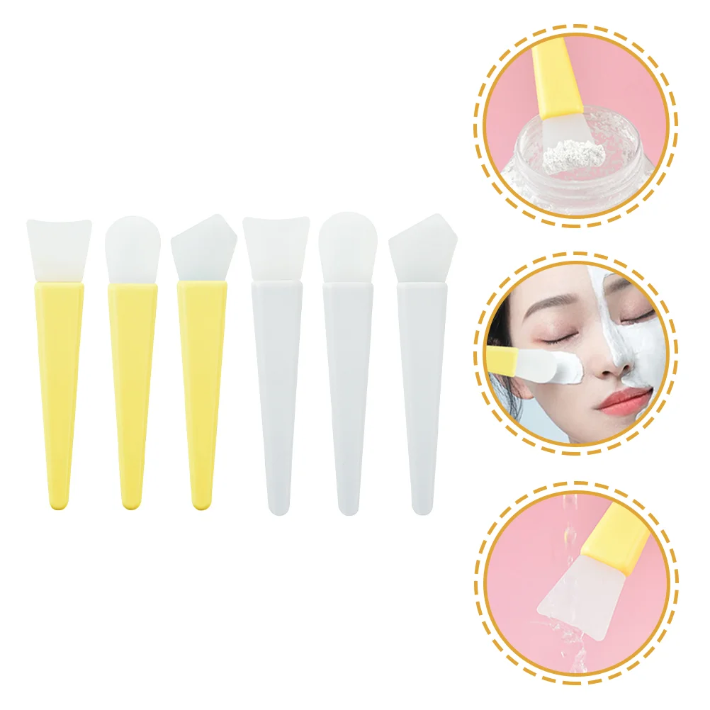 

2 Sets Mask Brush Mud Applicators Diy Makeup Spatula Face Silica Gel Miss Butter Women Facial Care Tools