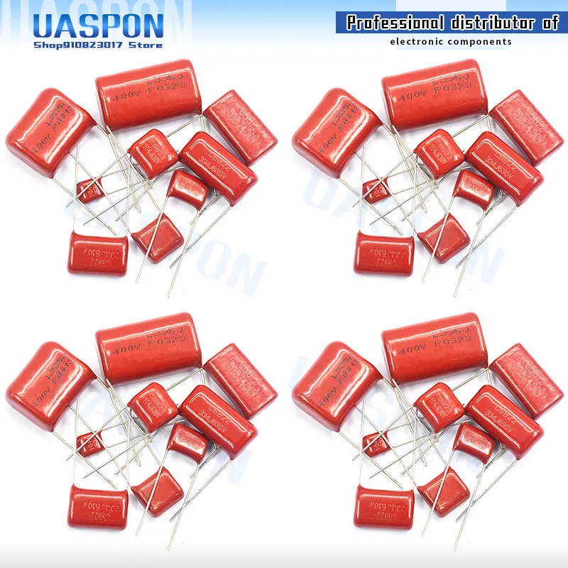 

10PCS 250V105J Pitch 15MM 250V 105 1uf CBB 250V105 Polypropylene film capacitor