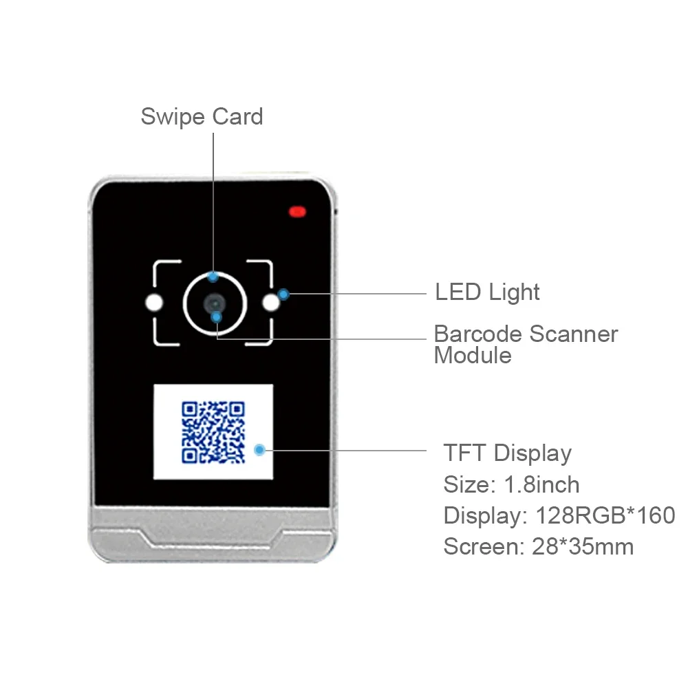 Считыватель карт RD009 TCP/IP с протоколом HTTP Карт RFID QR-кодом сканер для контроля