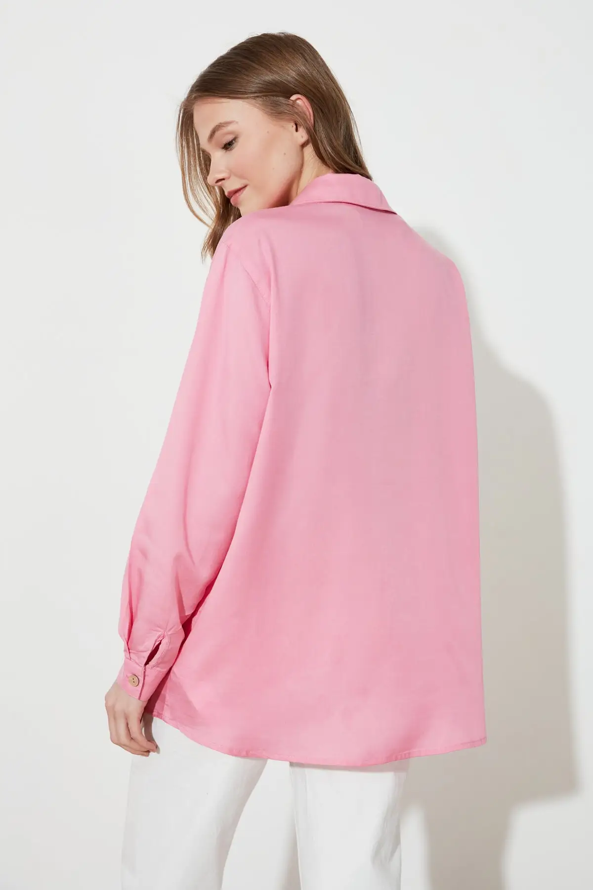 

Trendyol Pocket Lyocell Denim Shirt TWOSS21GO0847