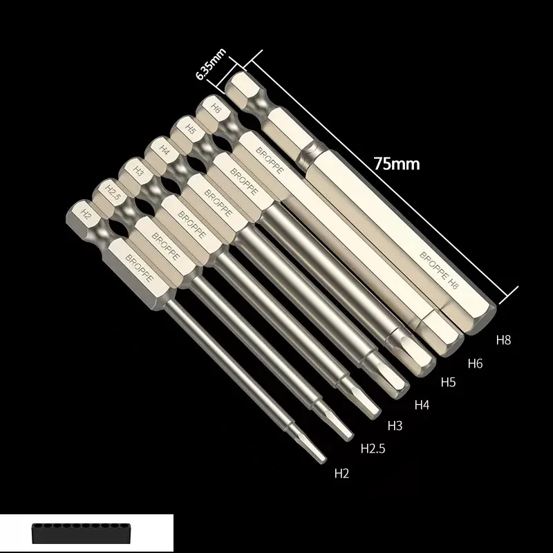 Набор бит для шестигранной отвертки conboom S2 8+7+6 шт.