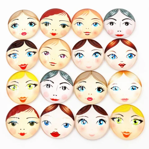 Стеклянные кабошоны Wadsfred