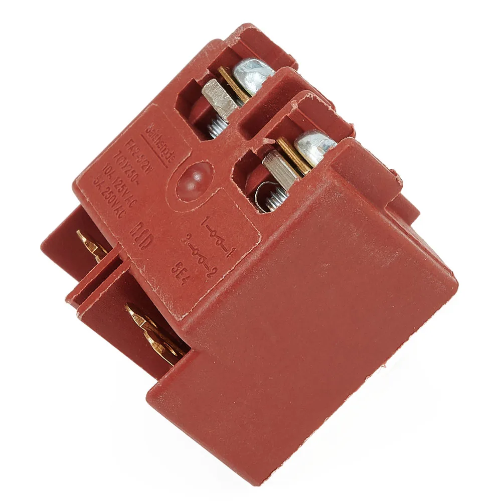 

AC 250V 6A 125V/12A DPST NO Push Button Switch For Bosch GWS6/7-100 Dong Cheng FF03-100A Angle Grinder Hand Drill Water Drill