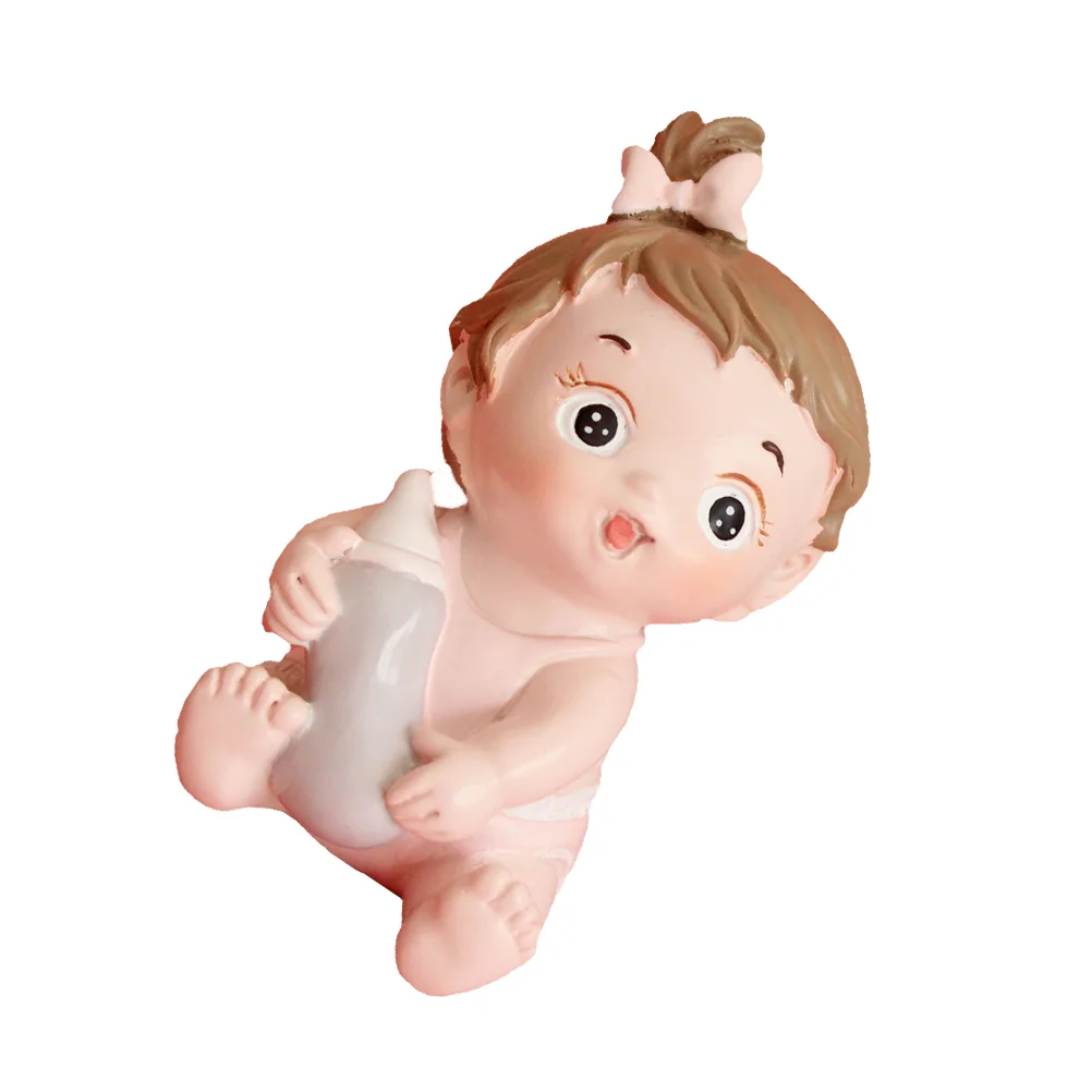 

Cake Decoration Toys Dolls Cake Adornment Feeding Bottle Birthday Cake Decor Resin Baby Birthday Cake Ornament Newborn