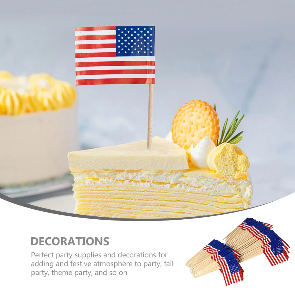 200 шт. бумажный стаканчик с американским флагом декоративные наборы для еды