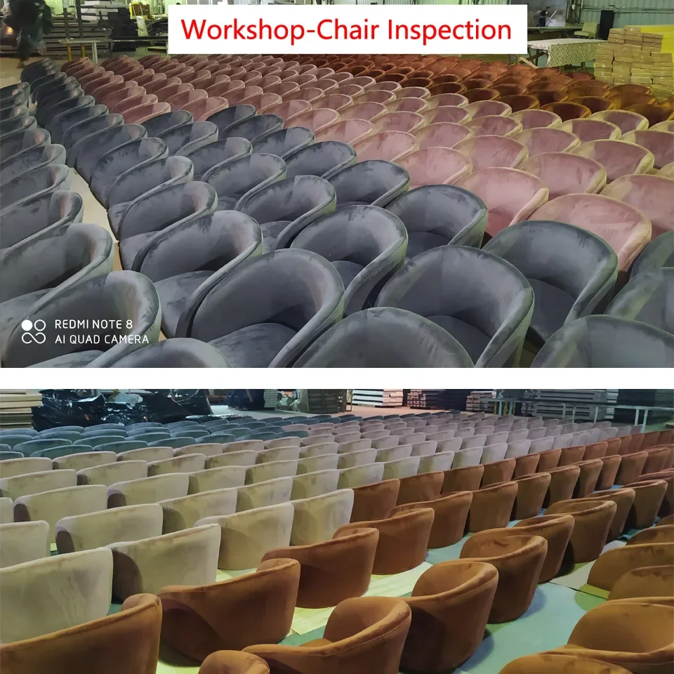 Современный Роскошный дизайнерский обеденный стул с белой обивкой 6 предметов