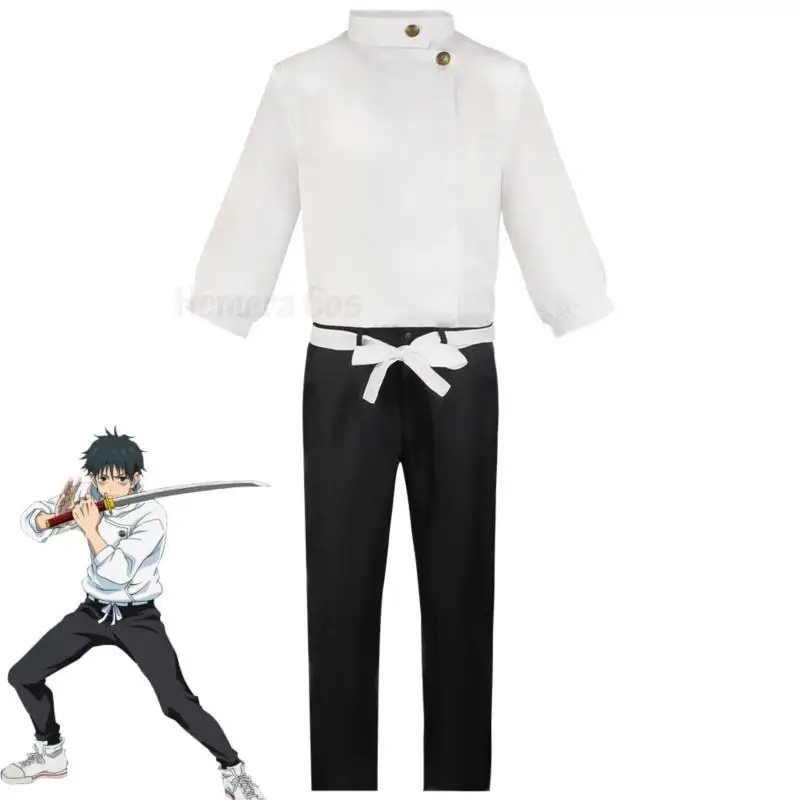 

HemeraCos Anime Jujutsu Kaisen Yuta Okkotsu Cosplay Costume Men Women Halloween Party Uniforms Tops + Pants + Belt