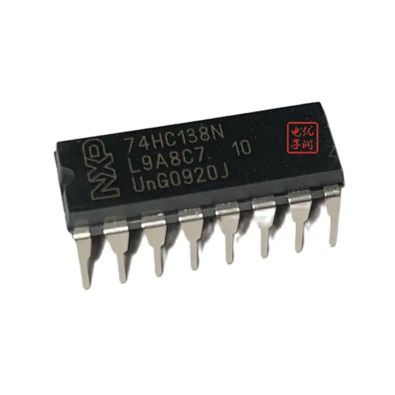 

10PCS/ 74HC138N 74HC138 "original genuine" DIP-16 in-line decoder demultiplexer