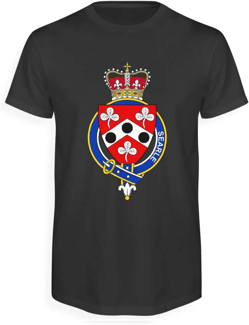 Мужская футболка с английскими подвязками