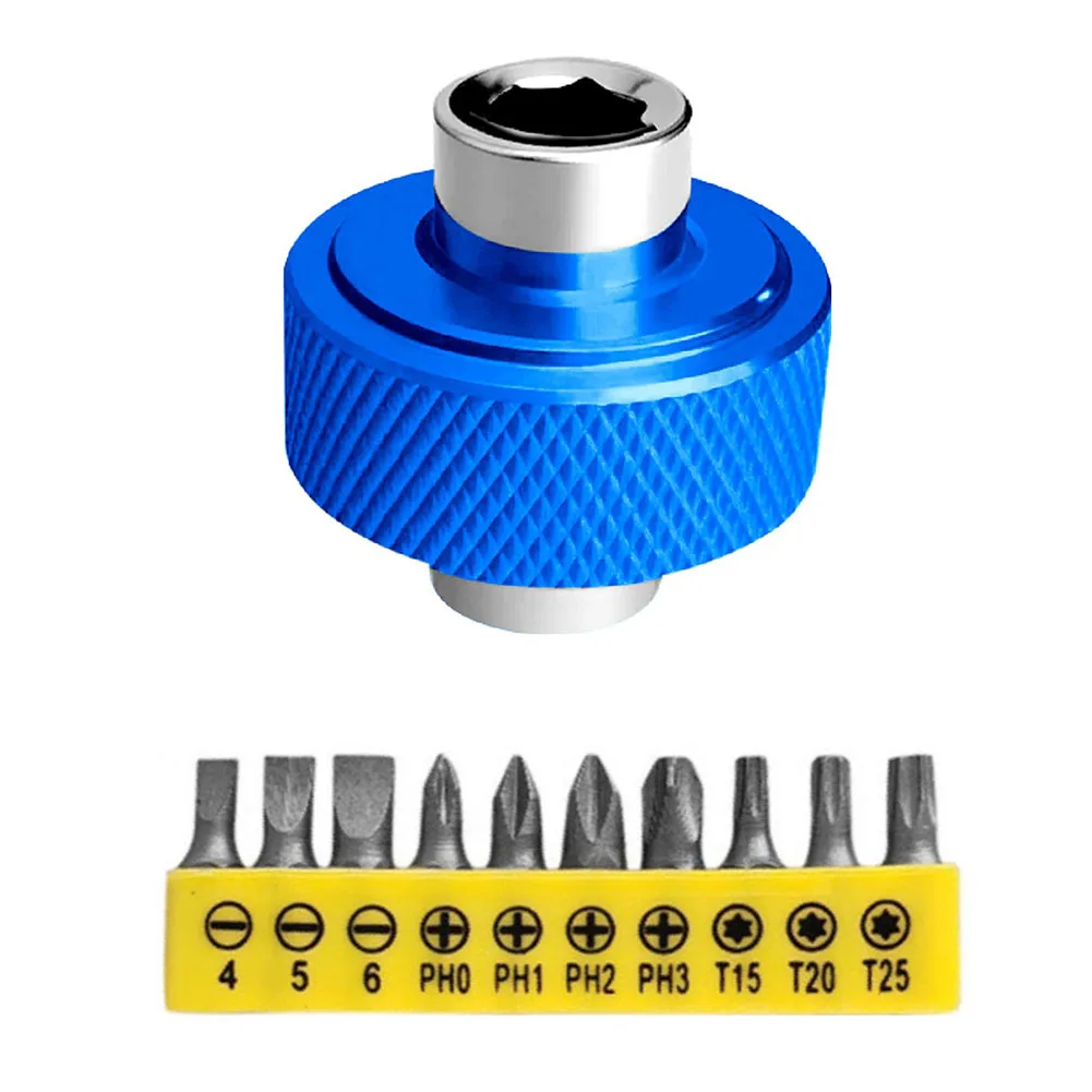 

Стальная отвертка с трещоткой и 10 битками