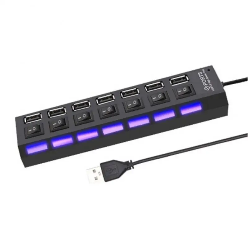 

Portable Usb 2.0 Hub Data Transfer Multi Usb Splitter Hub High Quality 480mbps Phone Accessories Usb Power Adapter For Pc
