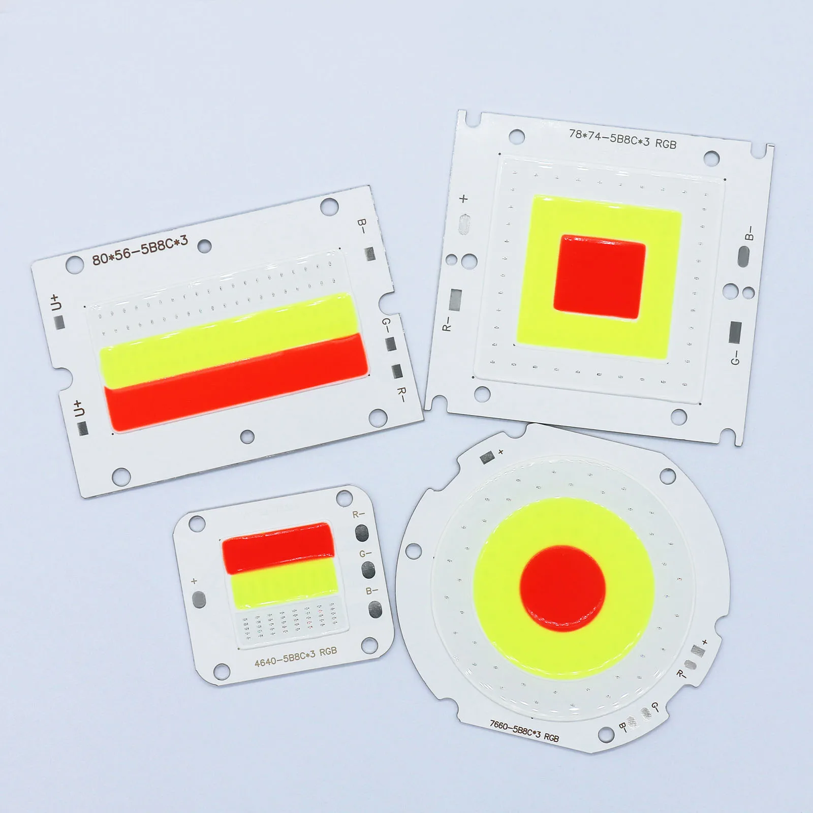 Высокомощный RGB монолитный блок светодиодных лампочек светодиодный чип 50 Вт