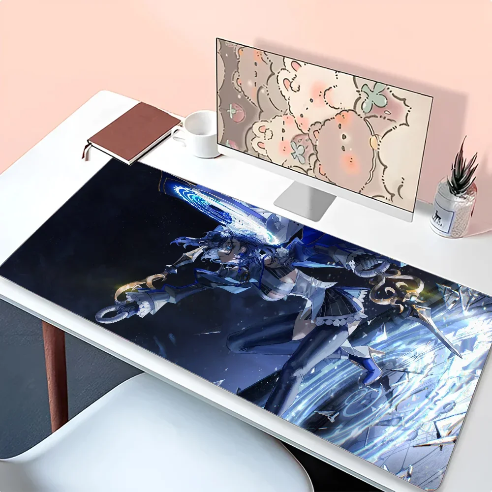 Фото Ouro Kronii Hololive Girl Коврик для мыши Коврик для мыши Настольный коврик с ковриком Игровые аксессуары Prime Gaming XXL Коврик для клавиатуры №3