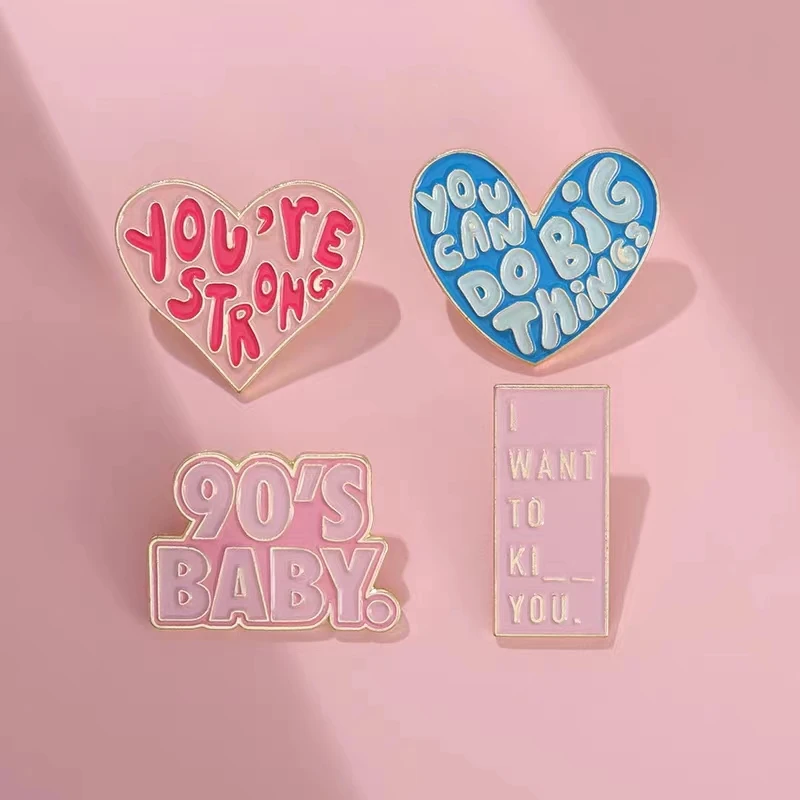 

Custom Sarcasm Quotes Enamel Pins I Hate People 90's Baby Motivational Brooch Lapel Badges Funny Jewelry Gift for Kids Wholesale