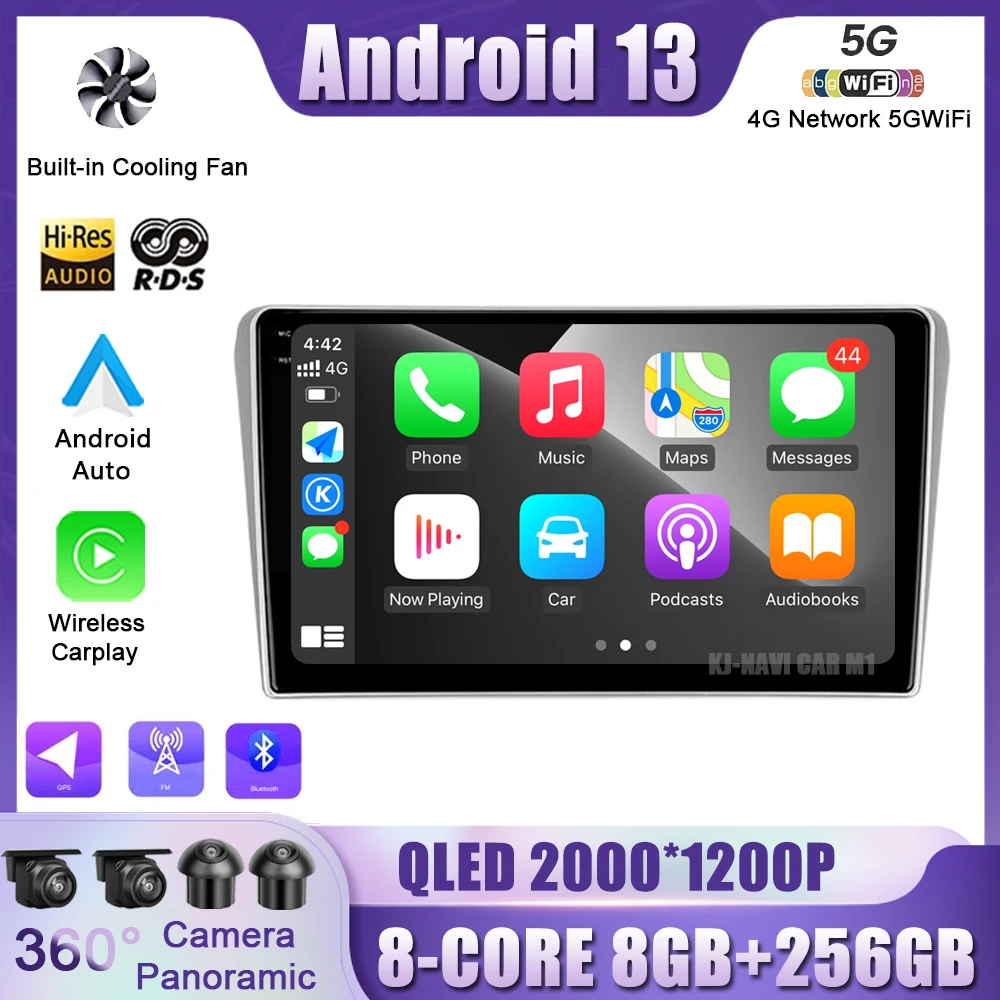 

Автомагнитола мультимедийный плеер навигация GPS Android 13 для Toyota Avensis T250 2 II 2003 - 2009 Carplay WIFI интеллектуальная система