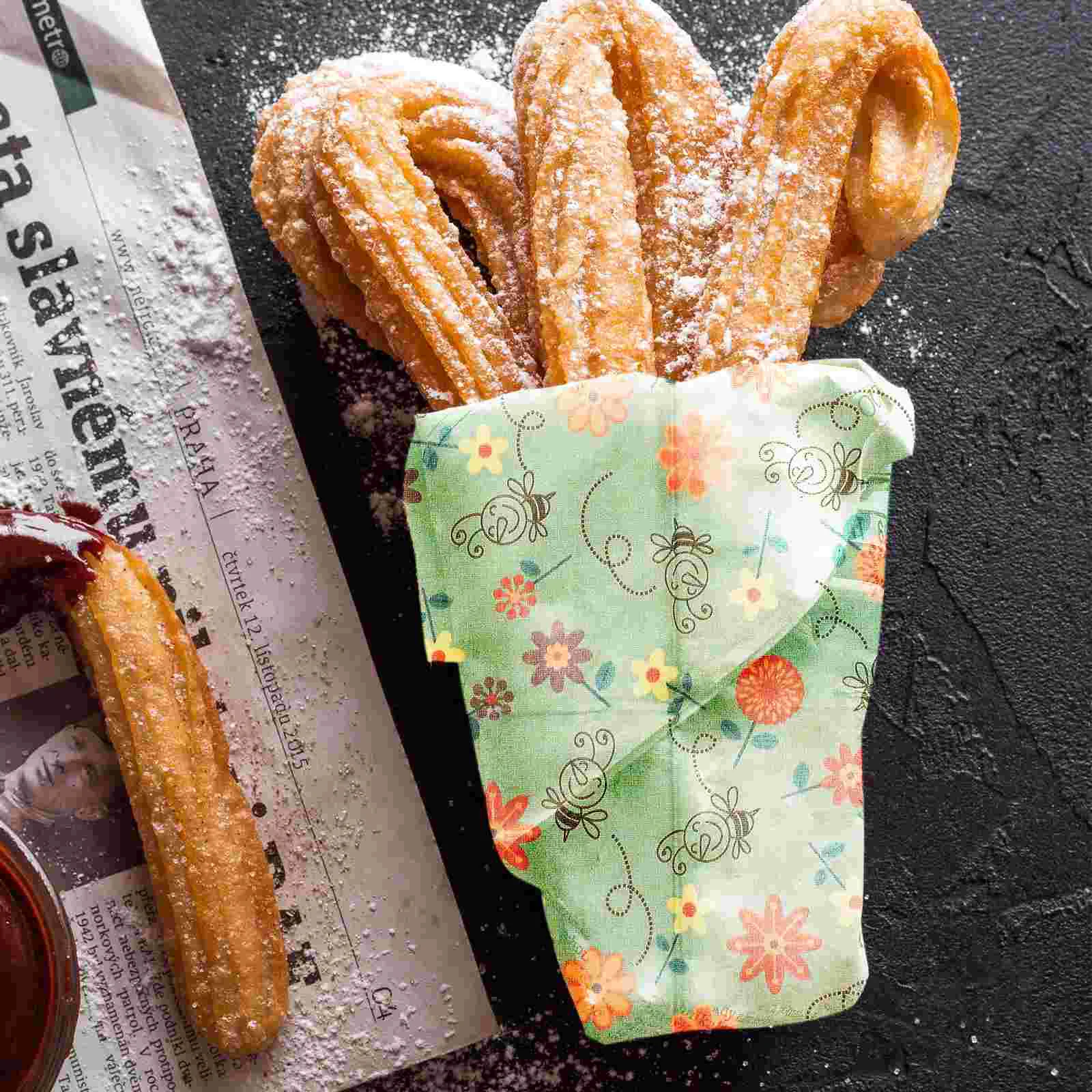 3 шт. ткань из пчелиного воска кухонная упаковка сумка для еды хлеба ланч-бокс