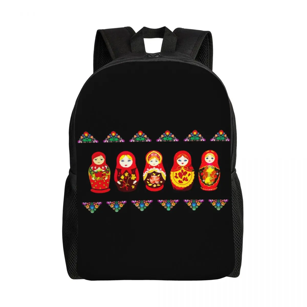 

Russian Nesting Doll Matryoshka Travel Backpack Men Women School Laptop Bookbag Fashion Art College Student Daypack Bags