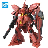 bandai original gundam model kit anime figure sazabi msn 04 mg 1100 action figures collectible ornaments toys gifts for kids