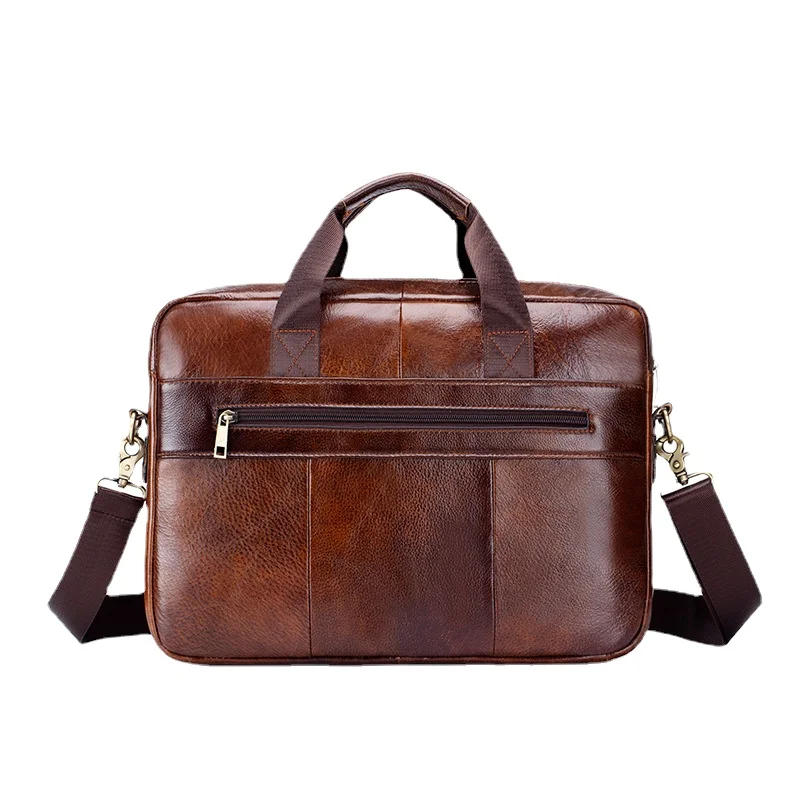 Men's Bags Briefcases Cowhide Shoulder Bag Handbag Genuine Leather Lawyer/office Bag for Men Laptop Bag Bag for Documents