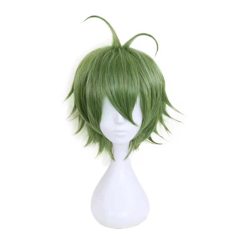 Аниме Danganronpa Rantaro Amami Rantarou зеленый короткий парик косплей костюм Dangan Ronpa V3