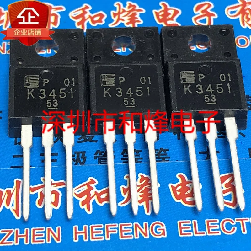 

30pcs original new K3451 2SK3451 TO-220F 600V 13A