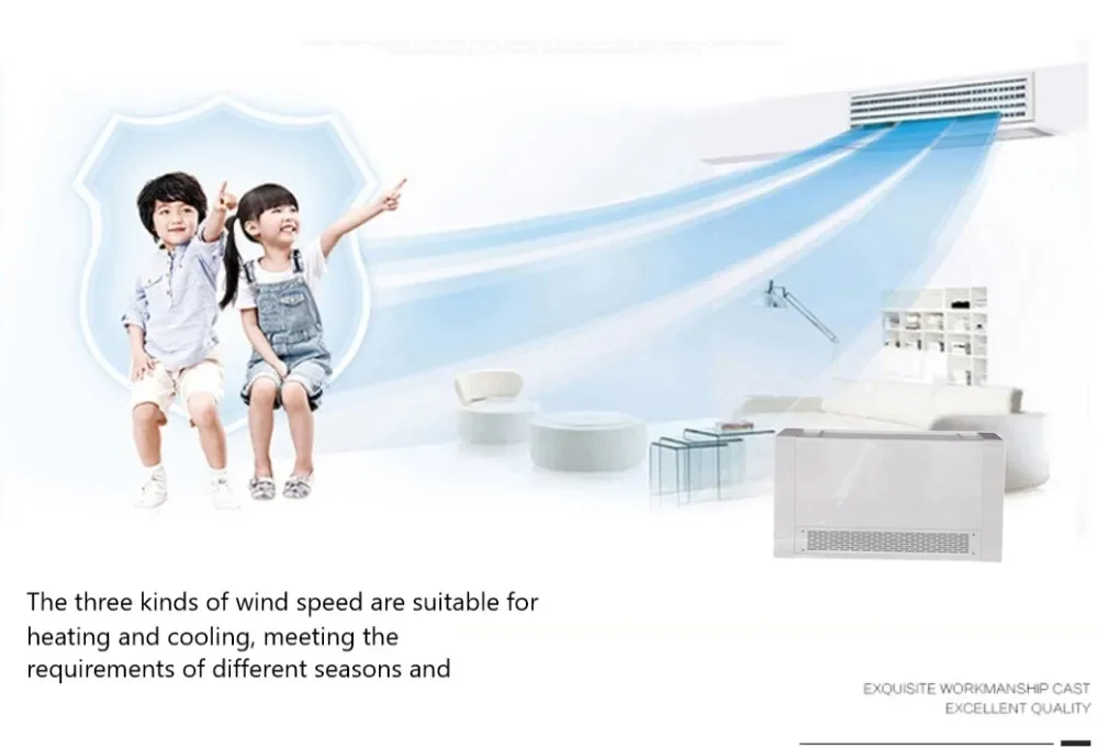 Охладитель воды кондиционер гидронический сплит/настенный вентилятор катушка