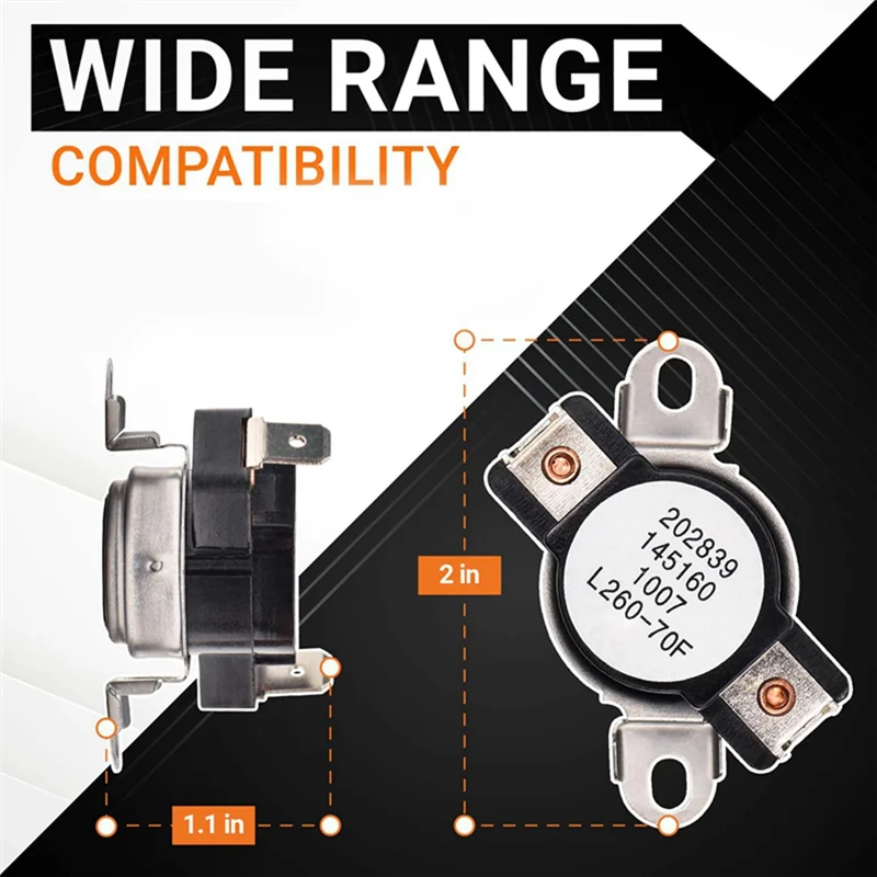 Запасная часть термостата для сушилки 3204267 Kenmore Electrolux-заменяет 508516 73204267 AP213147