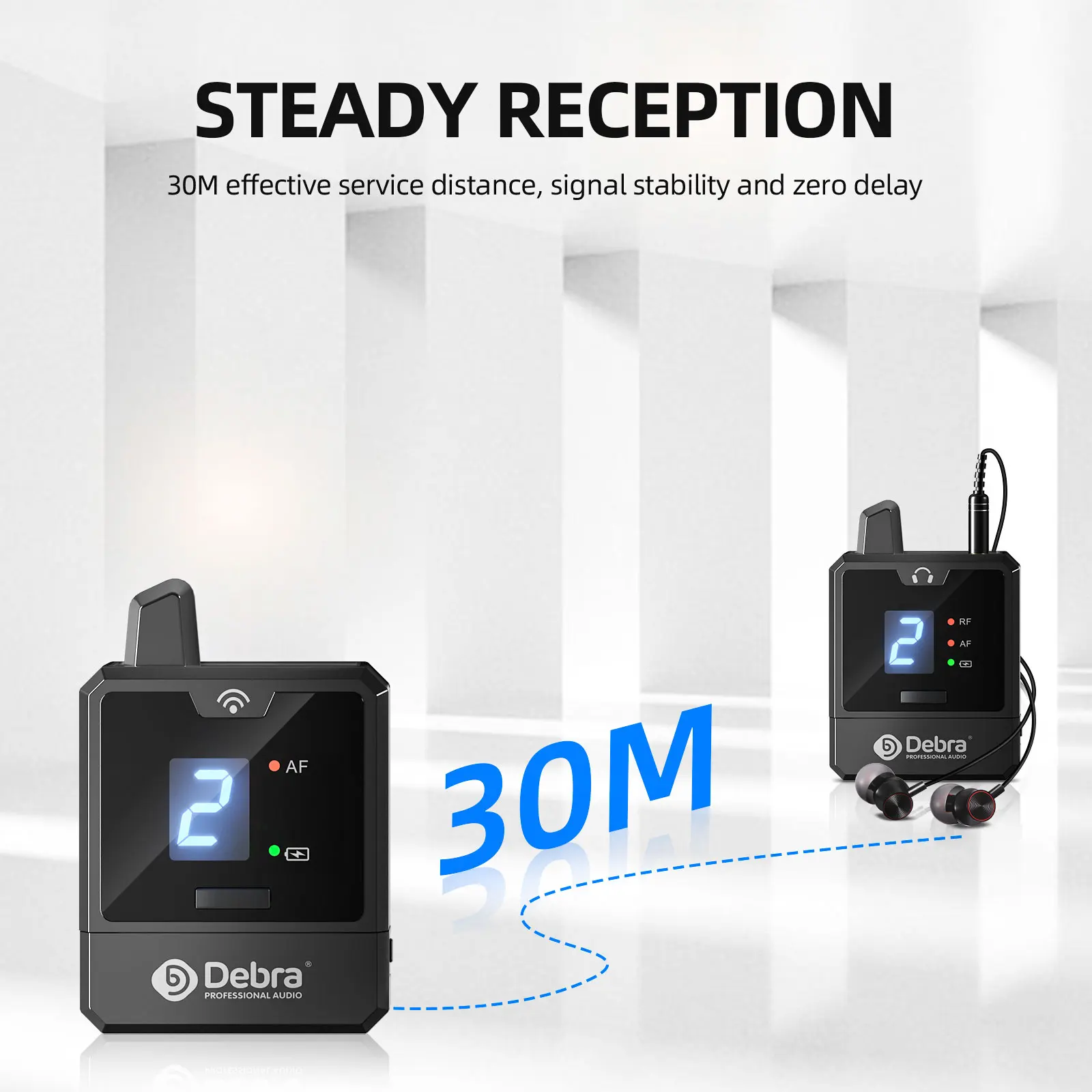 Беспроводная внутриканальная система мониторинга Debra UHF IEM