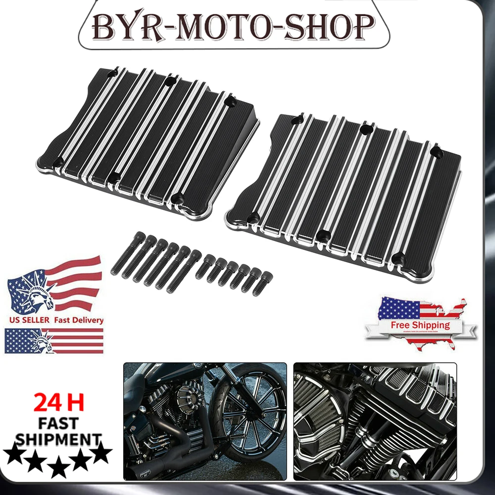 

Mororcycle CNC Aluminum Rocker Box Top Cover For Harley Touring Twim Cam Dyna Softail 1999-2017 16 15 14 13 12 11 New