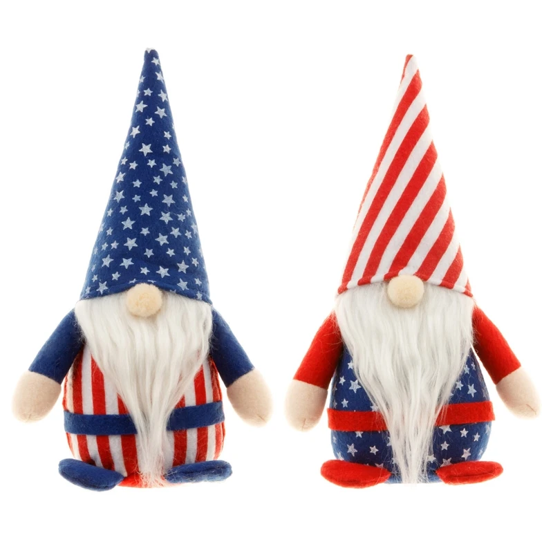 

Фигурка гнома плюшевая 4 июля для дома, спальни, офиса