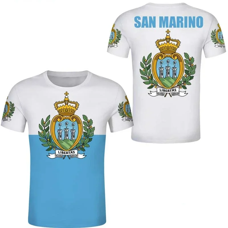 Мужская Футболка С 3D Принтом San Marino Свободная Посадка Повседневная Семейная
