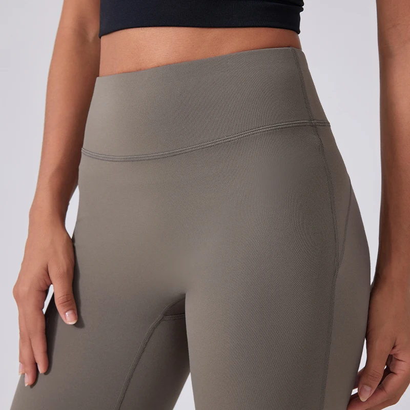 Женские брюки для йоги мини-клеш с высокой посадкой 30-дюймовые внутренним швом