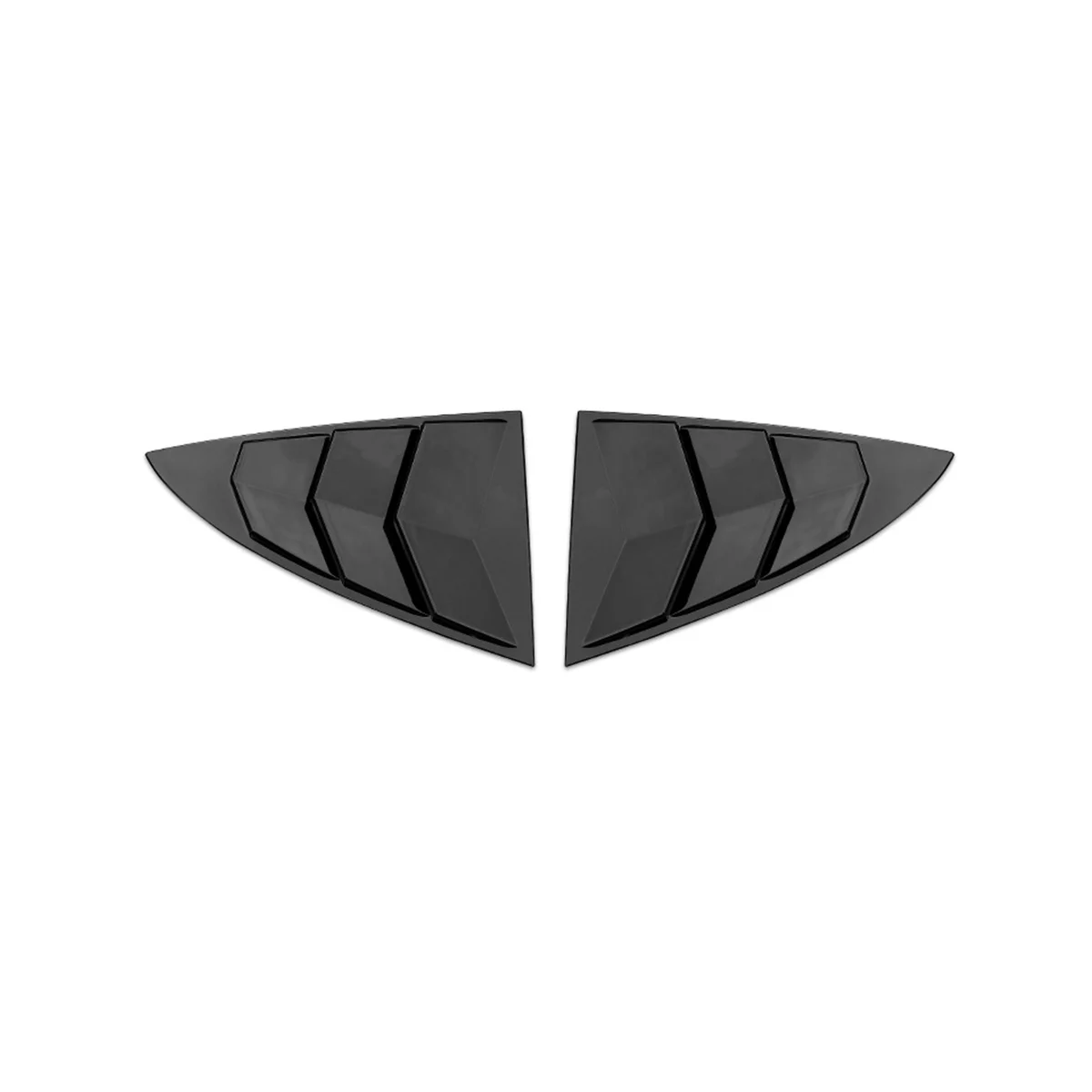 

Для модели 3 Y жалюзи задние треугольные блестки внешние модификационные детали, яркий черный, A