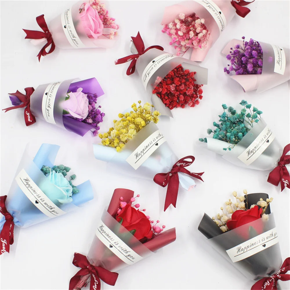 

Mini Small Natural Dried Flowers Bouquet Real Happy Dry Flowers Press Decorative Photography Photo Backdrop Decor Party Supplies