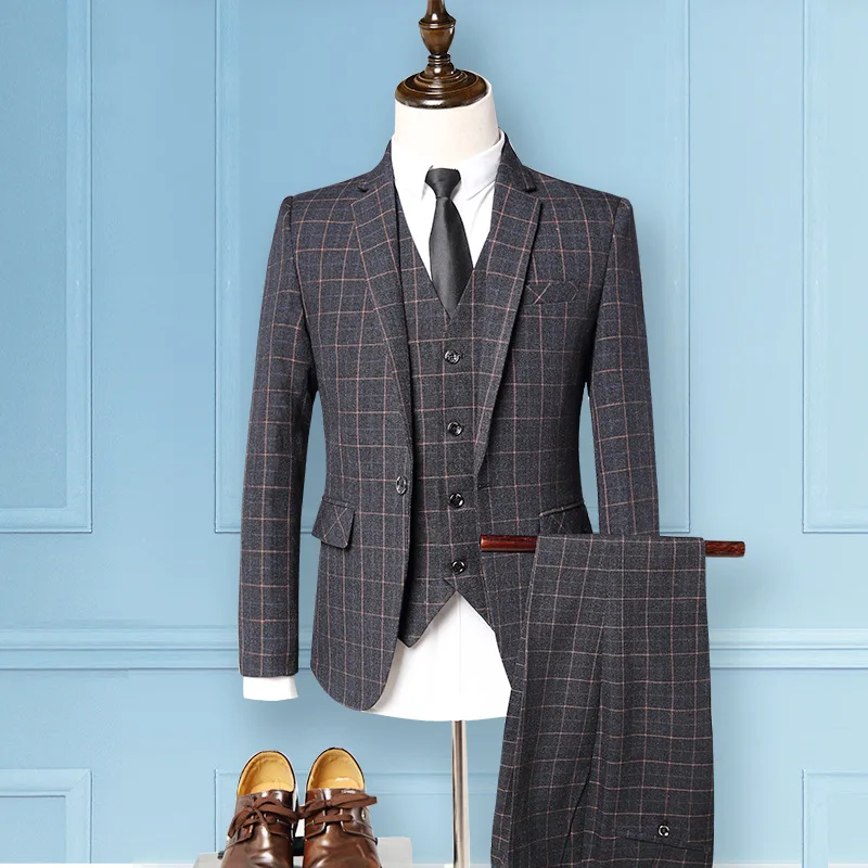 

Custom Made Groom Wedding Dress Blazer Suits Pants Business High-end Classic Dress Trousers SA03-27599