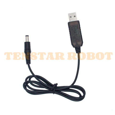 Usb Power Boost Line Dc 5v to Dc 9v / 12v Step Up Module 1M Usb Converter Adapter Cable 2.1x5.5mm Plug for Arduino WIFI