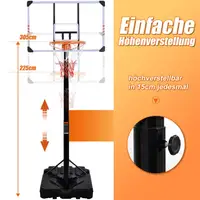 Basketball Hoop Set Fun Portable Adjustable Anti-rust Basketball Stand for Backyard Basketball Hoop Stand Basketball Stand