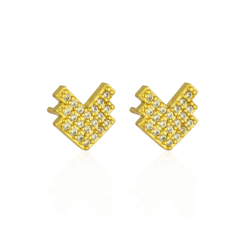 

Fashion Cubic Zircon Small Piercing Stud Earrings for Women Korea Cute Punk Earrings Party Jewelry Gift