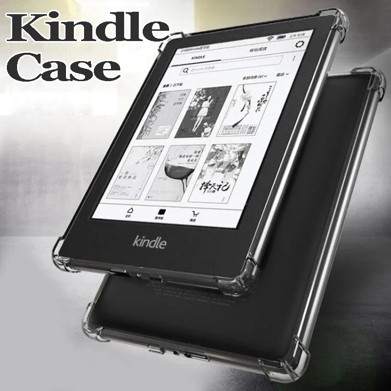 

Чехол с защитой от падения для Kindle Paperwhite 5 2021 чехол для KPW 4 KPW123 чехол для электронных книг и планшетов прозрачный силиконовый чехол HD Pocketbook