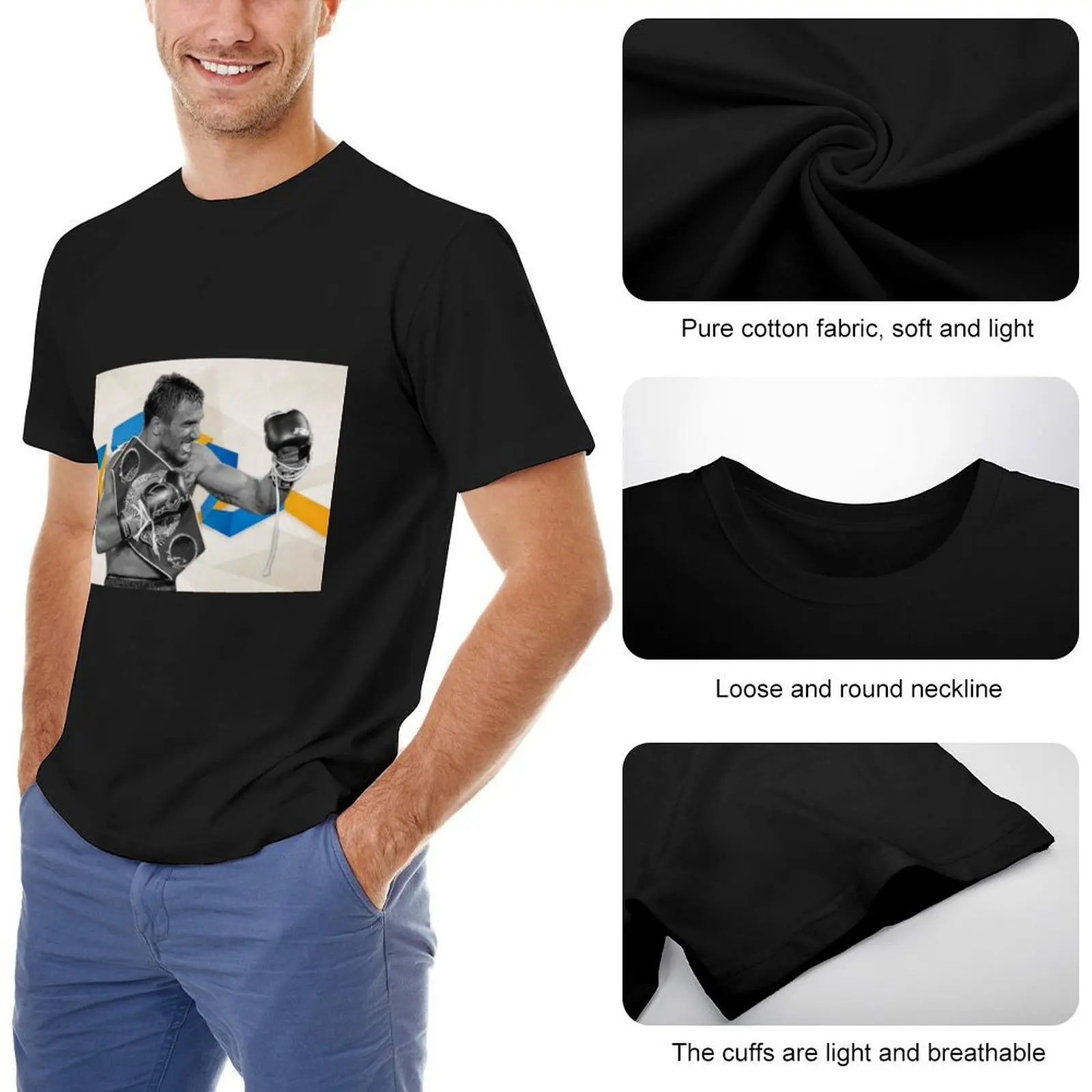 Футболка Ломченко-истребитель по индивидуальному заказу синие архивные