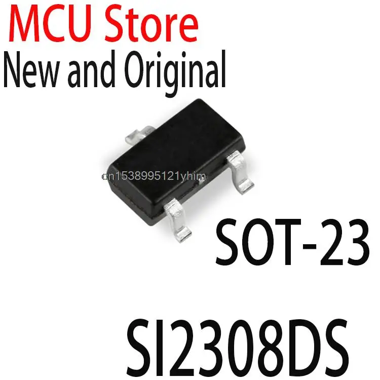 Новые и оригинальные товары 100 шт, SOT-23 SI2308 SOT23 SI2308DS-T1-E3 SOT SI2308DS