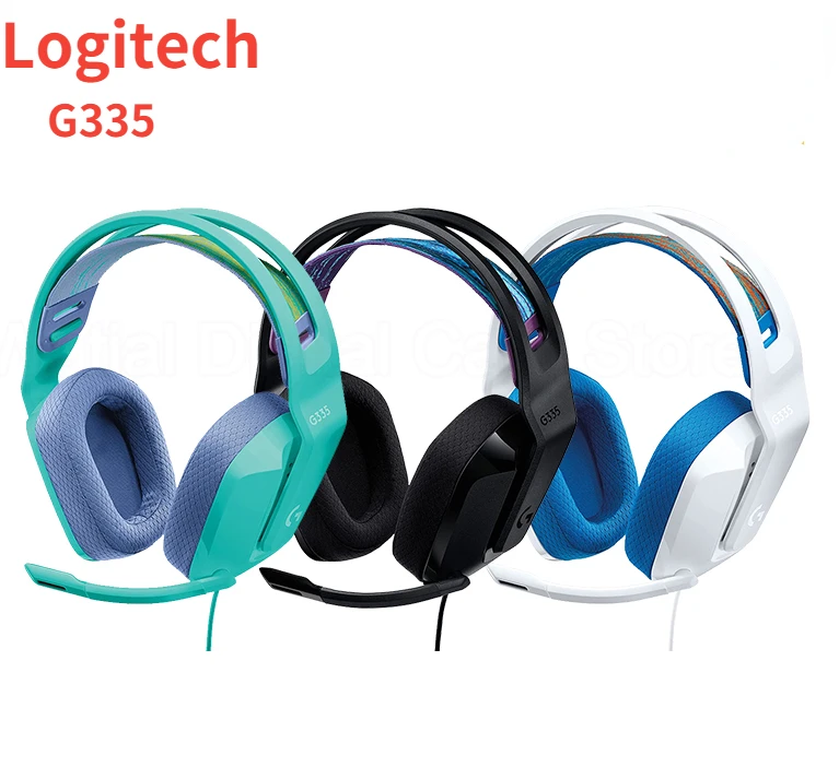 

Проводная игровая гарнитура Logitech G335, микрофон, виртуальный звук 3,5, стерео объемный звук 240 мм, аудио интерфейс g, легкий дизайн