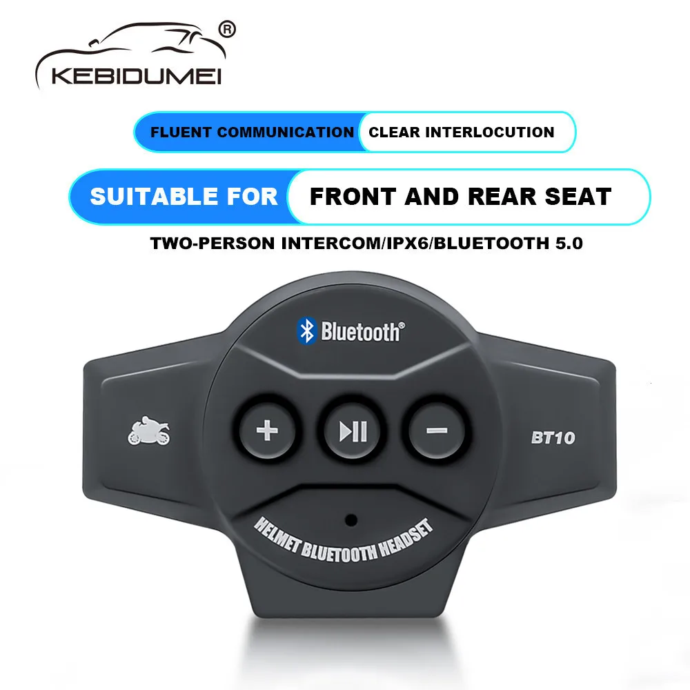 

BT10 Motorcycle Helmet Headset Bluetooth 5.0 Wireless Waterproof Headphone Motor Bike Handsfree Stereo Music Earphone Speaker